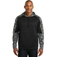 thumbnail image 1 of Sport Tek Adult Male Men Hooded Long Sleeves Pullover Black/Black Large, 1 of 4
