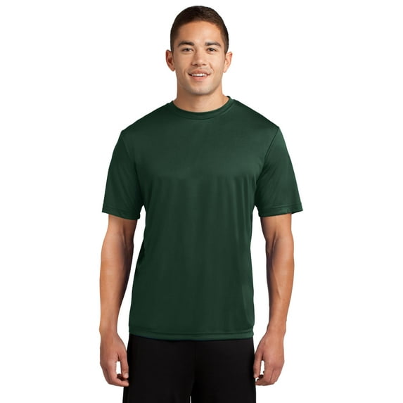 Sport Tek Adult Male Men Plain Elbow Sleeves T-Shirt Forest Green 2X-Large Tall