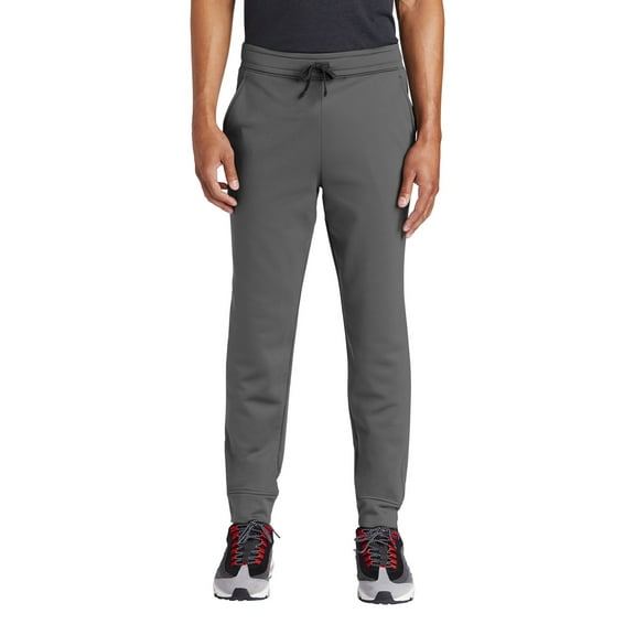 Sport Tek Adult Male Men Plain Jogger Dark Smoke Gry Small