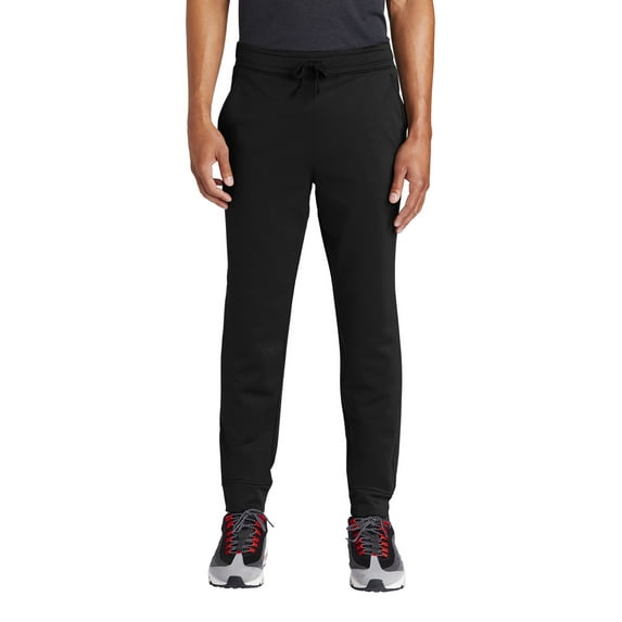 Sport Tek Adult Male Men Plain Jogger ST233 Black - X-Small