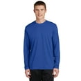 thumbnail image 1 of Sport Tek Adult Male Men Plain Long Sleeves T-Shirt True Royal 2X-Large, 1 of 2