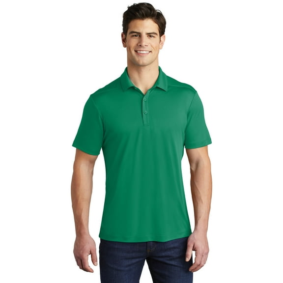 Sport Tek Adult Male Men Plain Short Sleeves Polo Kelly Green Medium