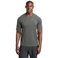 thumbnail image 1 of Sport Tek Adult Male Men Plain Short Sleeves T-Shirt Dark Smoke Gry 2X-Large, 1 of 4
