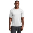 thumbnail image 1 of Sport Tek Adult Male Men Plain Short Sleeves T-Shirt White 3X-Large, 1 of 4