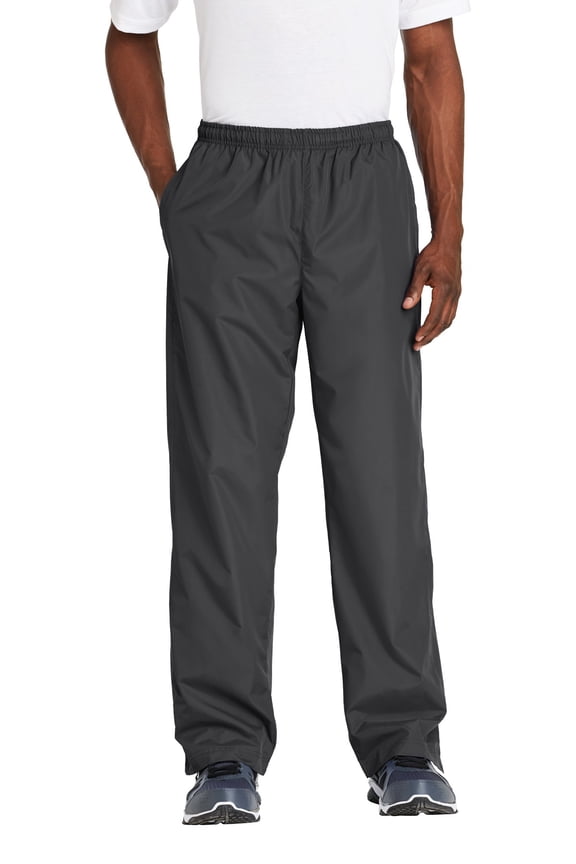 Sport Tek Adult Male Men Plain Wind Pant Graphite Grey 4X-Large