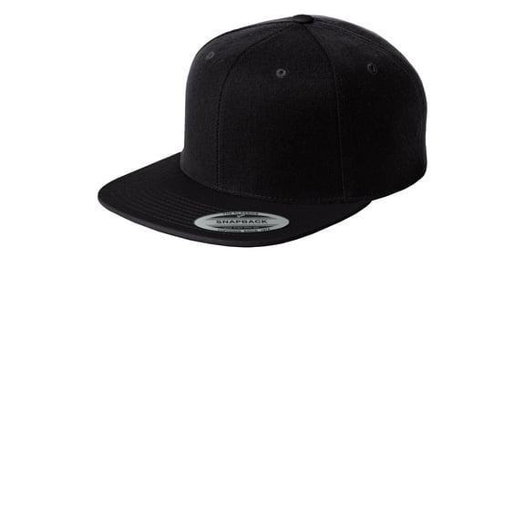 Sport Tek Adult Unisex Regular Color Blocked Cap Black/Black One Size Fits All