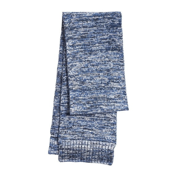 Sport Tek Adult Unisex Regular Marled Scarf Tr Royal/Bk/Wh One Size Fits All