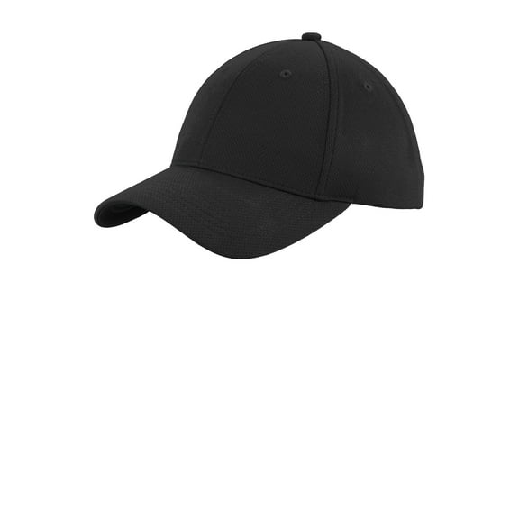 Sport Tek Adult Unisex Regular Mesh Cap Black One Size Fits All