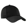 thumbnail image 1 of Sport Tek Adult Unisex Regular Plain Cap Black One Size Fits All, 1 of 3