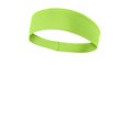 thumbnail image 1 of Sport Tek Adult Unisex Regular Plain Headband Lime Shock One Size Fits All, 1 of 2