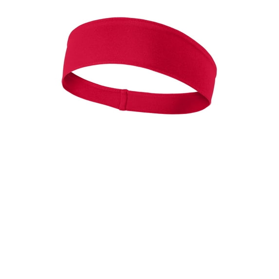 Sport Tek Adult Unisex Regular Plain Headband True Red One Size Fits All