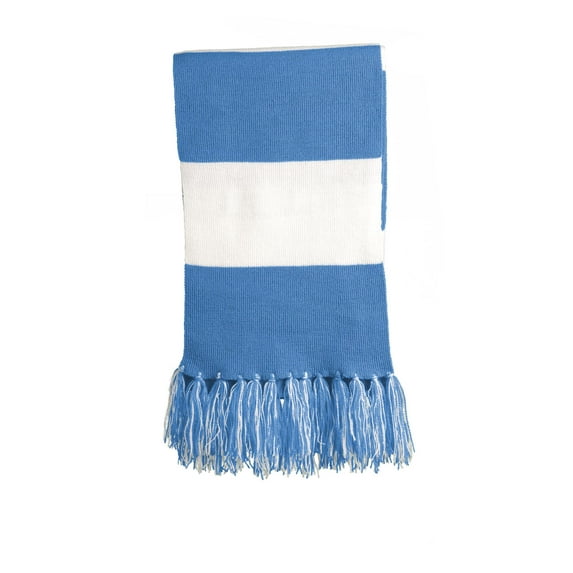 Sport Tek Adult Unisex Regular Spectator Scarf Carolina Bl/Wh One Size Fits All