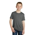 thumbnail image 1 of Sport Tek Boy's PosiCharge Competitor Cotton Touch Tee, Dark Smoke Grey, Large, 1 of 4