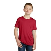 Sport Tek Boy's PosiCharge Competitor Cotton Touch Tee, Deep Red, Small