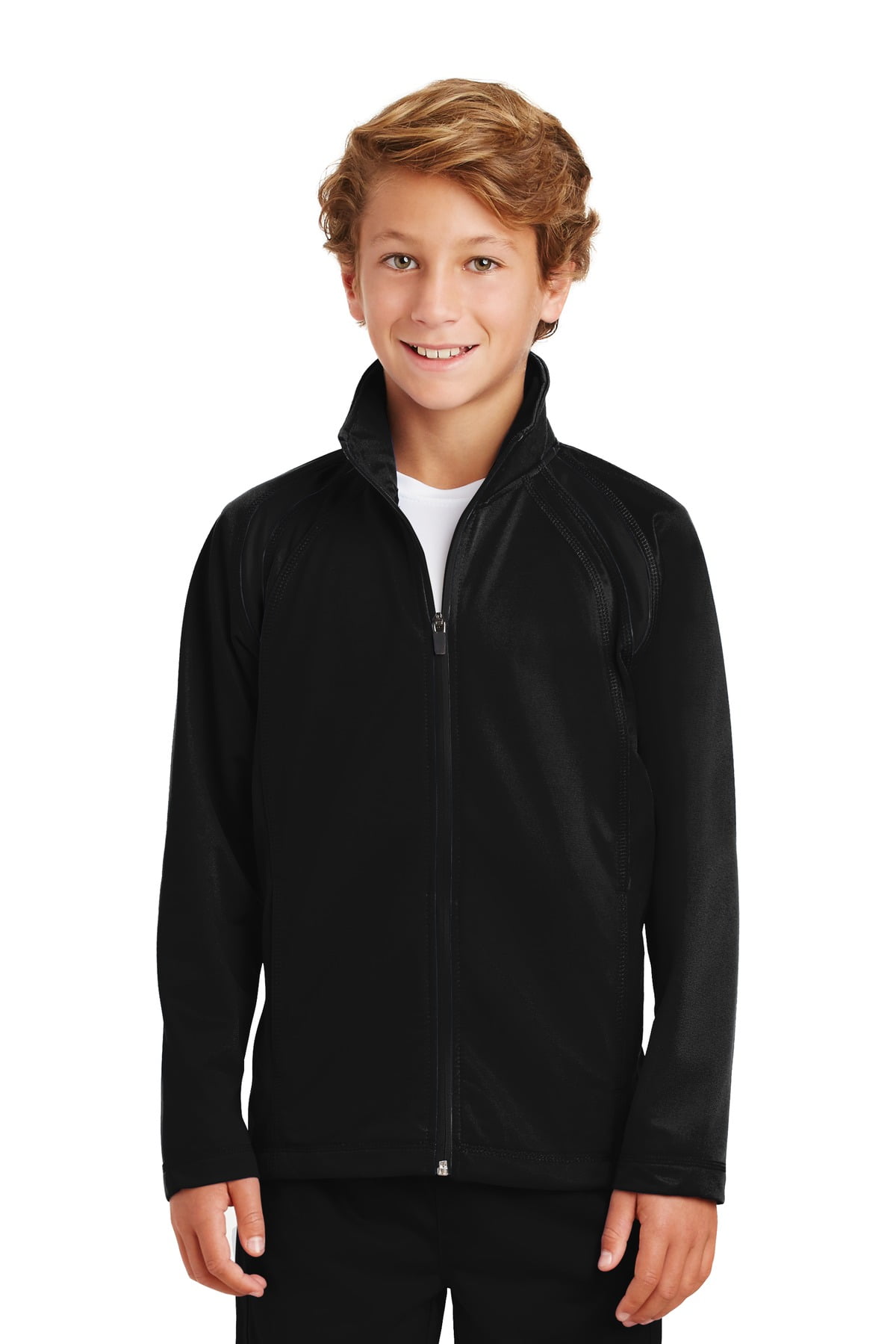 Sport-Tek YST90 Kids Tricot Track Jacket - Walmart.com