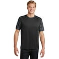 thumbnail image 1 of Sport-Tek CamoHex Colorblock Tee-XS (Black/ Iron Grey), 1 of 6