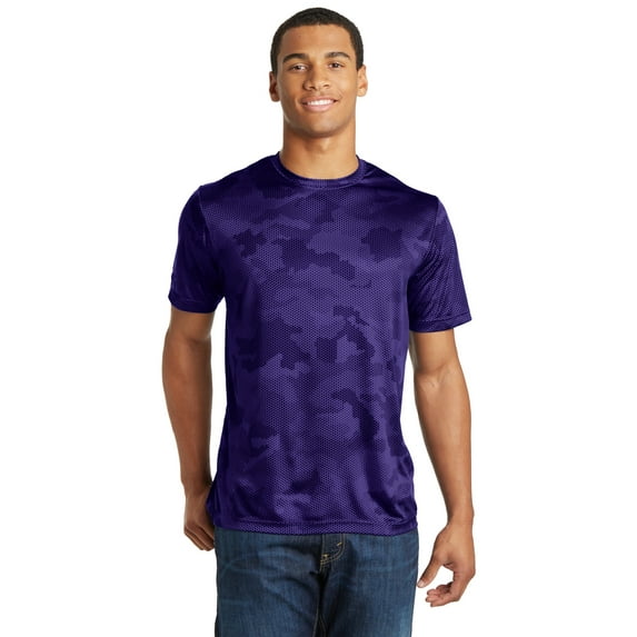 Sport-Tek CamoHex Tee-3XL (Purple)