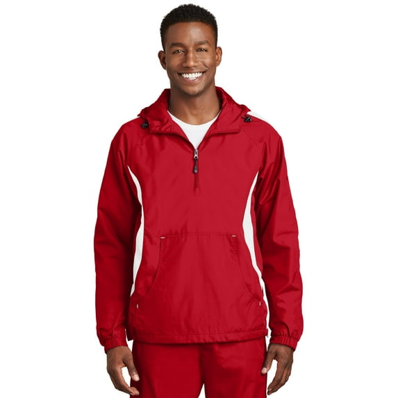 Sport-Tek Colorblock Raglan Anorak, Style JST63