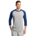 thumbnail image 1 of Sport-Tek Colorblock Raglan Jersey-S (Heather Grey/Royal), 1 of 5