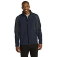 thumbnail image 1 of Sport-Tek ST970 Colorblock Soft Shell Jacket, True Navy/ Iron Grey, L, 1 of 1
