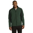 thumbnail image 1 of Sport-Tek ST970 Colorblock Soft Shell Jacket, Forest Green/ Black, S, 1 of 1