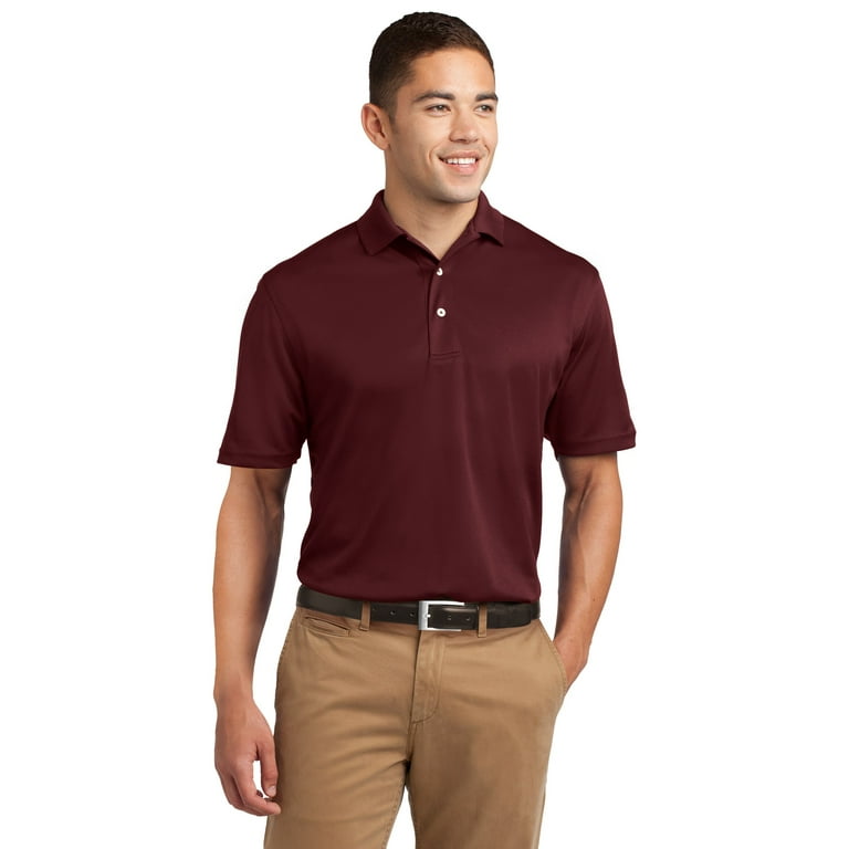 Sport Tek K469 Mens Dri Mesh Polo T Shirt Maroon Extra Large Walmart