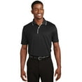 thumbnail image 1 of Sport-Tek Dri Mesh Polo with Tipped Collar and Piping-XS (Black/White), 1 of 6