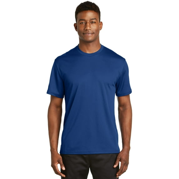 Sport-Tek Dri Mesh Short Sleeve T Shirt-L (Royal)