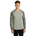 thumbnail image 1 of Sport-Tek Drift Camo Colorblock Long Sleeve Tee ST376LS, 1 of 1