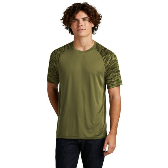 Sport-Tek Drift Camo Colorblock Tee ST376