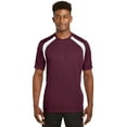 thumbnail image 1 of Sport-Tek Dry Zone Colorblock Crew-L (Maroon/White), 1 of 6