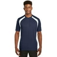 thumbnail image 1 of Sport-Tek Dry Zone Colorblock Crew-S (True Navy/White), 1 of 5