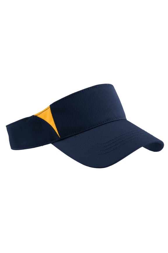 Dry Zone Colorblock Visor-One Size (True Navy/Gold)