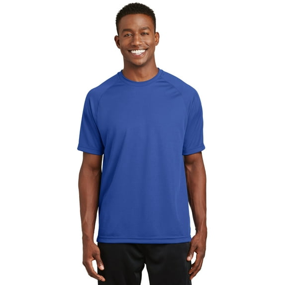 Sport-Tek Dry Zone Short Sleeve Raglan T Shirt-3XL (True Royal)