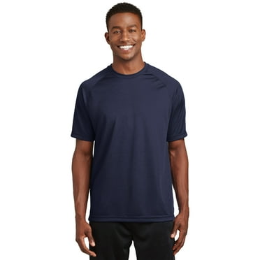 Sport-Tek Dry Zone Short Sleeve Raglan T Shirt-S (True Navy)