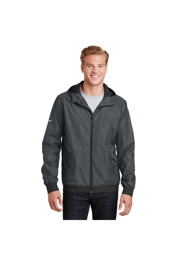 Embossed Hooded Wind Jacket. JST53