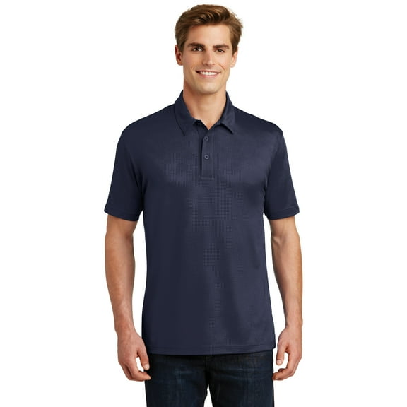 Sport-Tek Embossed PosiCharge Tough Polo-3XL (True Navy)