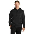 thumbnail image 1 of Sport-Tek F244 Mens Sport-Wick Fleece Hooded Pullover, Black - 2XL, 1 of 6