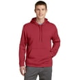 thumbnail image 1 of Sport-Tek F244 Mens Sport-Wick Fleece Hooded Pullover, Deep Red - Large, 1 of 6