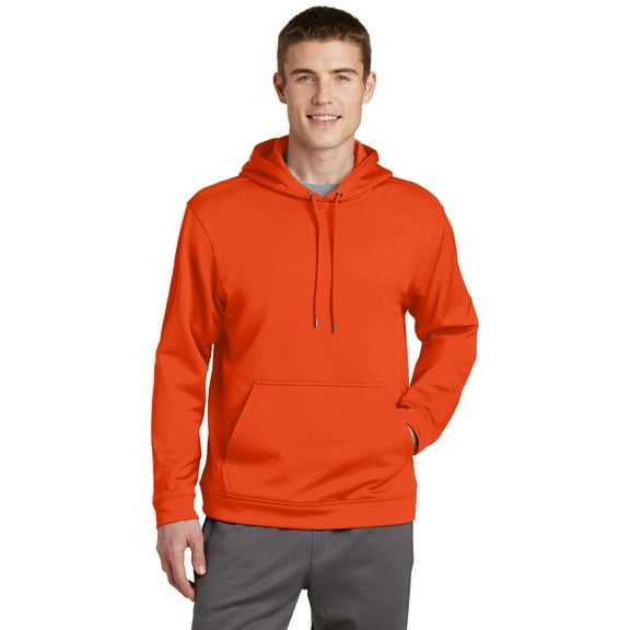 Sport-Tek F244 Sport-Wick Fleece Hooded Pullover Sweatshirt, Mens T-Shirts