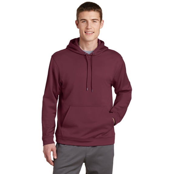 Sport-Tek F244 Sport-Wick Fleece Hooded Pullover Sweatshirt, Mens T-Shirts