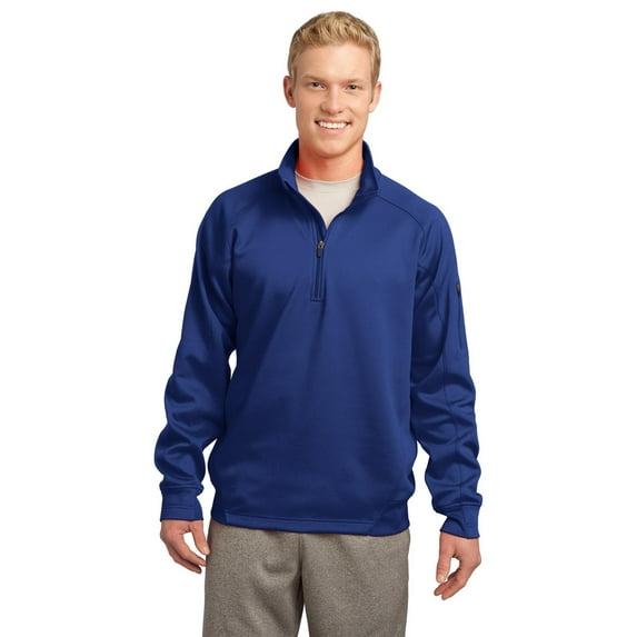 Sport-Tek F247 Mens Tech Fleece 1/4-Zip Pullover - True Royal - 4X-Large