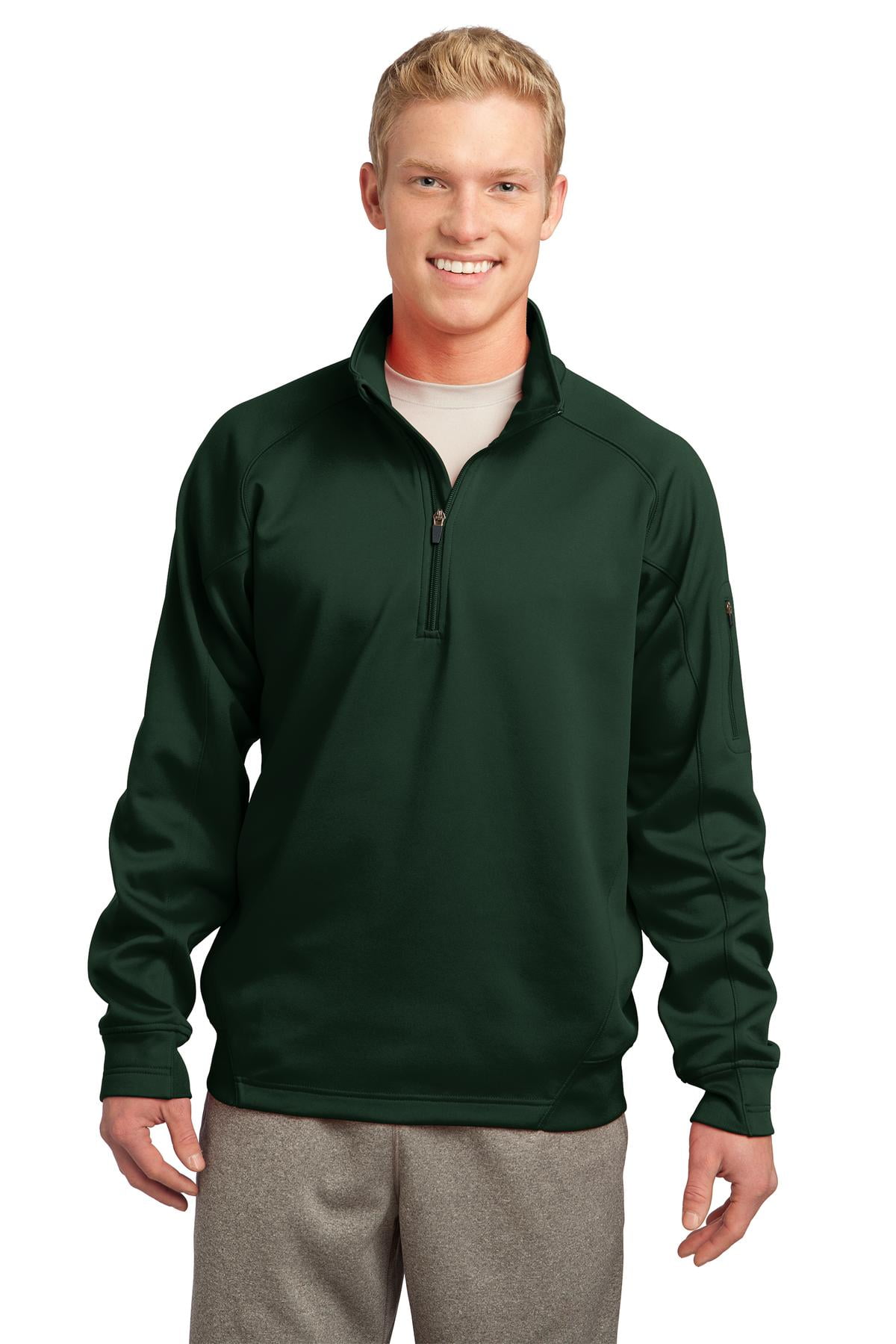 Sport-Tek F247 Tech Fleece 1/4-Zip Pullover Sweatshirt - Walmart.com