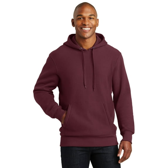Sport-Tek F281 Mens Super Heavyweight Pullover Hooded Sweatshirt, Maroon - 3XL