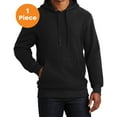 thumbnail image 1 of Sport-Tek F281 Super Heavyweight Pullover Hooded Sweatshirt , Black, XL, Mens Hoodies, 1 of 1