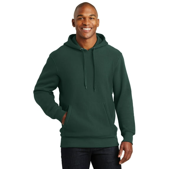 Sport-Tek F281 Mens Super Heavyweight Pullover Hooded Sweatshirt, Dark Green - 2XL