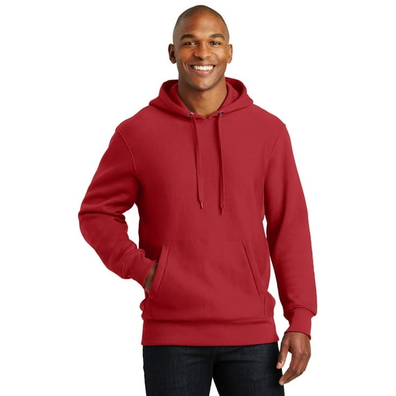 Sport-Tek F281 Super Heavyweight Pullover Hooded Sweatshirt , Red, L