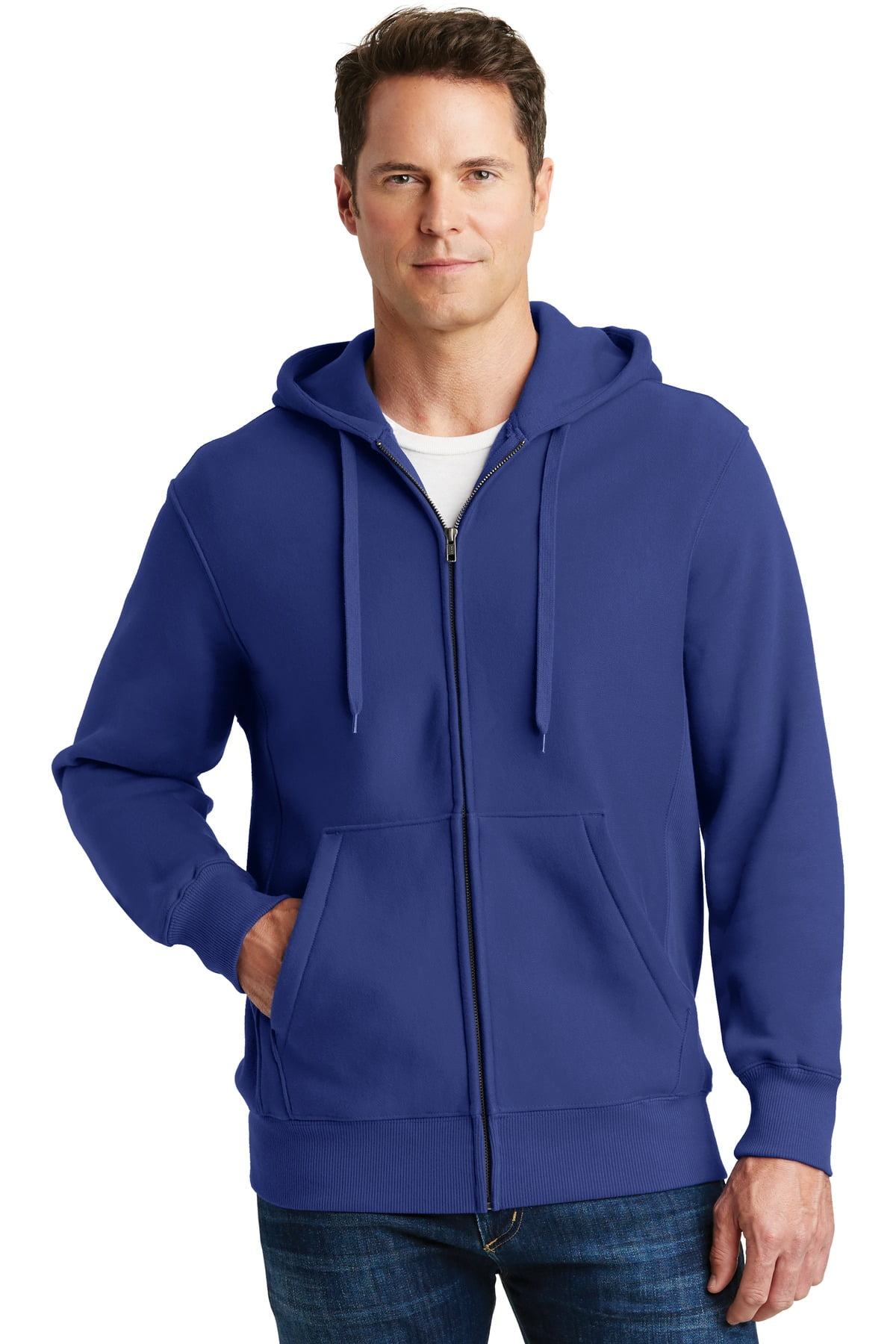 Sport-Tek F282 Super Heavyweight Full-Zip Hooded Sweatshirt, Dark