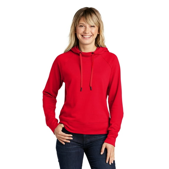 Sport Tek Female Cowl Neck Hoodie Lst272 True Red X-Small