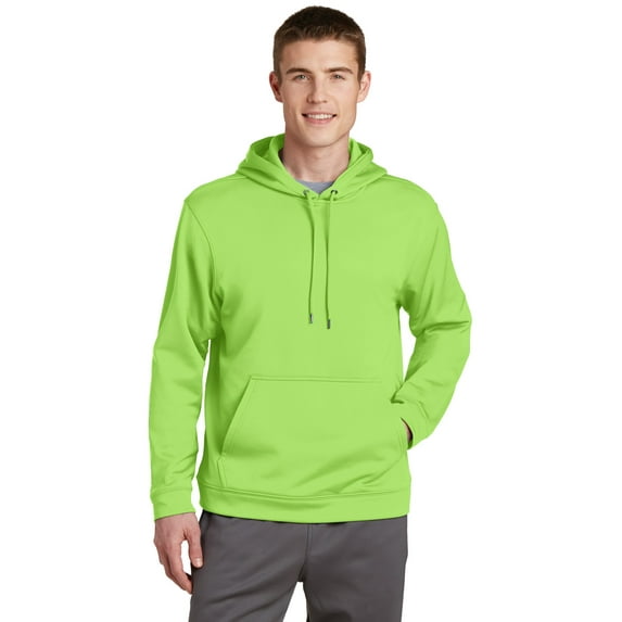 Sport-Tek Fleece Hooded Pullover (F244) Lime Shock, 4XL